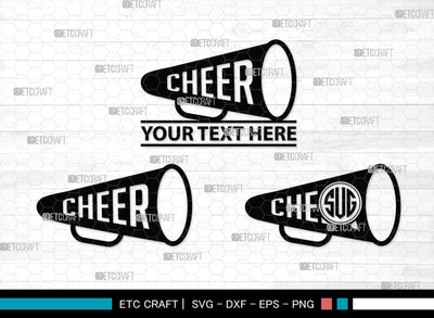 Cheerleader Monogram, Cheerleader Silhouette, Cheerleading Svg, Cheer Girls Svg, Sports svg, Cheer Svg, cheer Mom Svg, SB00112 SVG ETC Craft 