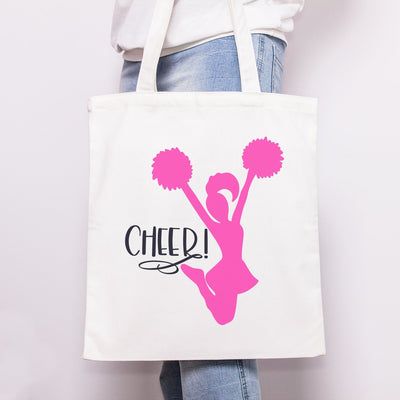 Cheerleader Silhouette Cheer Hand Lettered SVG DXF PNG SVG Cursive by Camille 