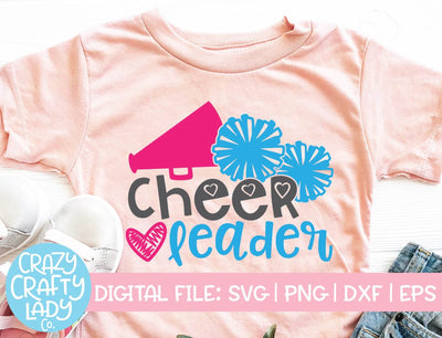Cheerleader | Sports SVG Cut File SVG Crazy Crafty Lady Co. 