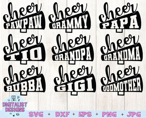 Cheerleader SVG Bundle | Cheer SVG | Megaphone SVG Bundle SVG DigitalistDesigns 