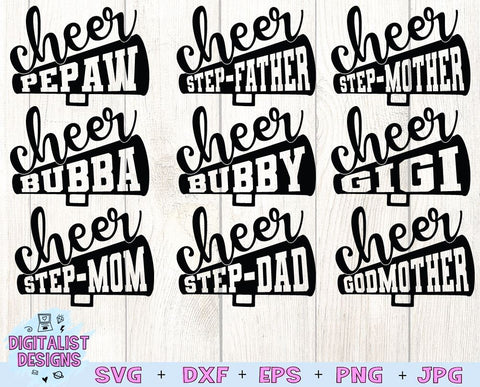 Cheerleader SVG Bundle | Cheer SVG | Megaphone SVG Bundle SVG DigitalistDesigns 