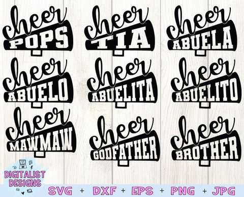 Cheerleader SVG Bundle | Cheer SVG | Megaphone SVG Bundle SVG DigitalistDesigns 