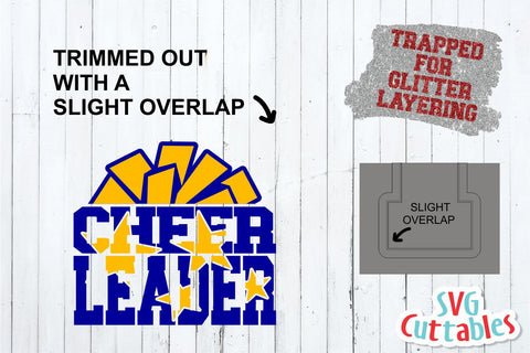 Cheerleader svg - Cheer Cut File - svg - dxf - eps - png - Cheer Cut File - Pom Pom - Silhouette - Cricut - Digital Download SVG Svg Cuttables 