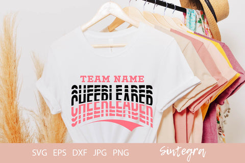 Cheerleader SVG Shirt Template Design 001 Free For Commercial Use SVG Sintegra 