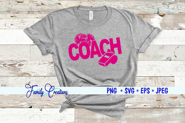 Cheerleading Coach SVG Family Creations 