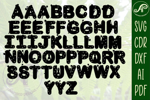 Cheerleading female silhouette letters alphabet set. 49 letters SVG APInspireddesigns 