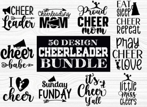 Cheerleading Svg Bundle, Cheer, Cheer Team, Cheer Squad, Cute, Mom, Coach, Funny, Svg Eps Dxf Png Files for Cutting Machines Cameo Cricut, SVG Svgcraft 