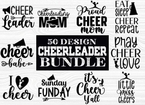 Cheerleading Svg Bundle, Cheer, Cheer Team, Cheer Squad, Cute, Mom, Coach, Funny, Svg Eps Dxf Png Files for Cutting Machines Cameo Cricut, SVG Svgcraft 