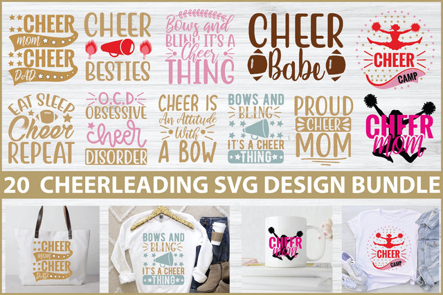 Cheerleading SVG Design Bundle SVG Creativeart88 