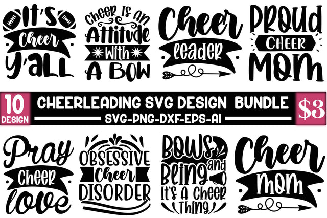 Cheerleading svg design bundle SVG SVGista 
