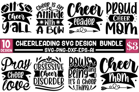 Cheerleading svg design bundle SVG SVGista 