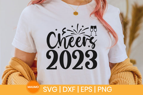 Cheers 2023, New year svg quote SVG Maumo Designs 