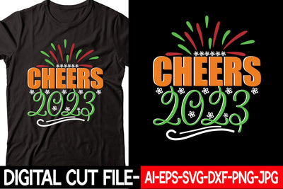 cheers 2023 SVG cut file SVG Blessedprint 
