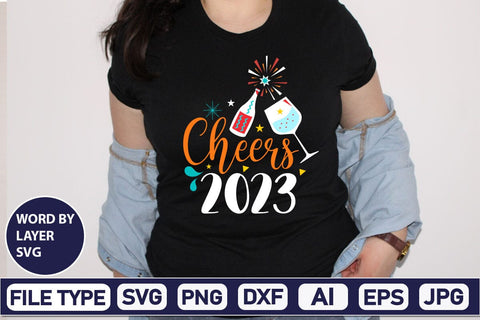 Cheers 2023 SVG Cut File SVG DesignPlante 503 