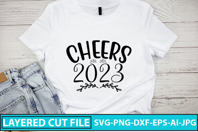 Cheers 2023 SVG Cut File SVG Syaman 