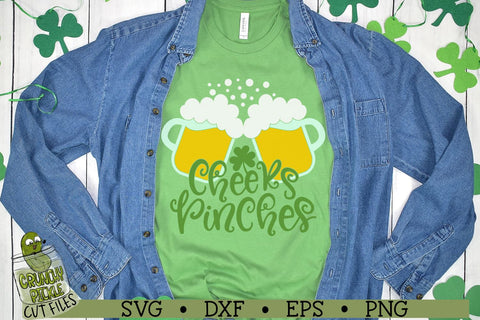 Cheers Pinches St. Patrick's Day SVG File SVG Crunchy Pickle 