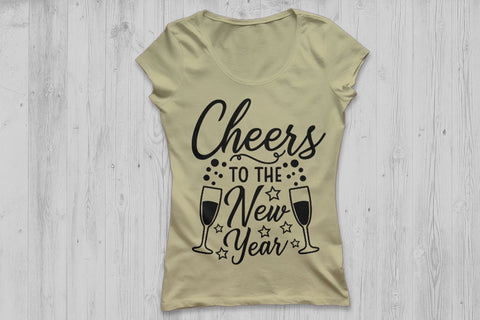 Cheers To The New Year| New Year's Eve SVG Cutting Files SVG CosmosFineArt 