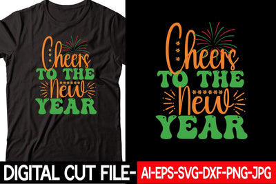 Cheers to the New Year SVG cut file SVG Blessedprint 