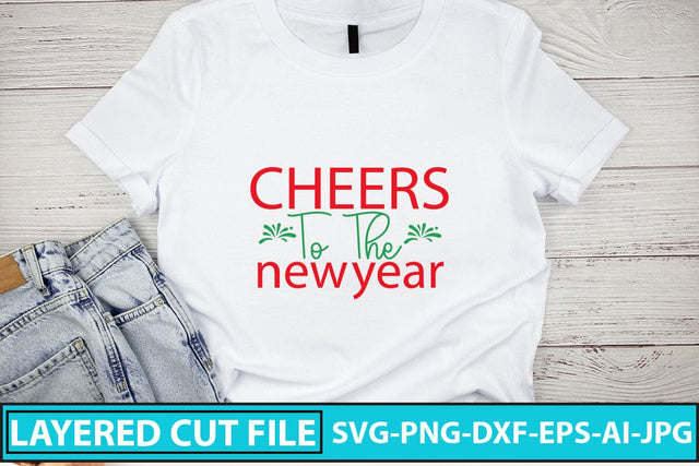 Cheers To The New Year SVG Cut File SVG Syaman 