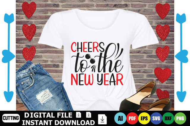 Cheers To The New Year SVG Shahin alam 