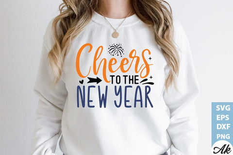 Cheers to the new year SVG SVG akazaddesign 