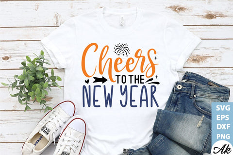 Cheers to the new year SVG SVG akazaddesign 