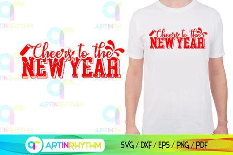 Cheers to the new year svg SVG Artinrhythm shop 