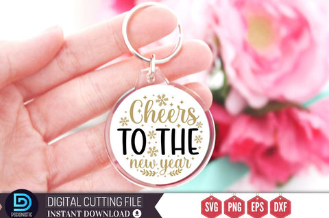 Cheers to the new year SVG SVG DESIGNISTIC 