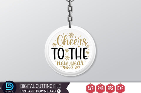 Cheers to the new year SVG SVG DESIGNISTIC 