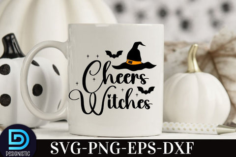 Cheers witches, Retro Halloween SVG Design, SVG DESIGNISTIC 