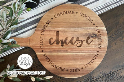 Cheese Board SVG | Charcuterie & Grazing Board Design SVG Diva Watts Designs 