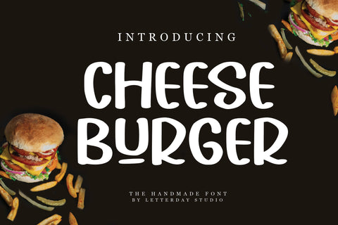 Cheese Burger Font LetterdayStudio 