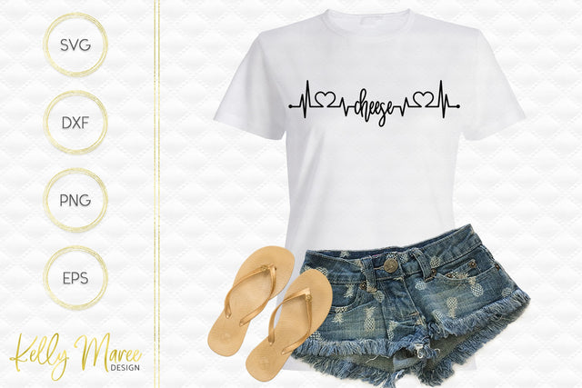 Cheese Heartbeat Lifeline Kelly Maree Design 