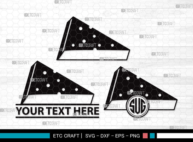 Cheese Monogram SVG Cut File | Cheese Slice Svg | Fast Food Svg | Cheesy Svg | Cheese Clipart SVG ETC Craft 