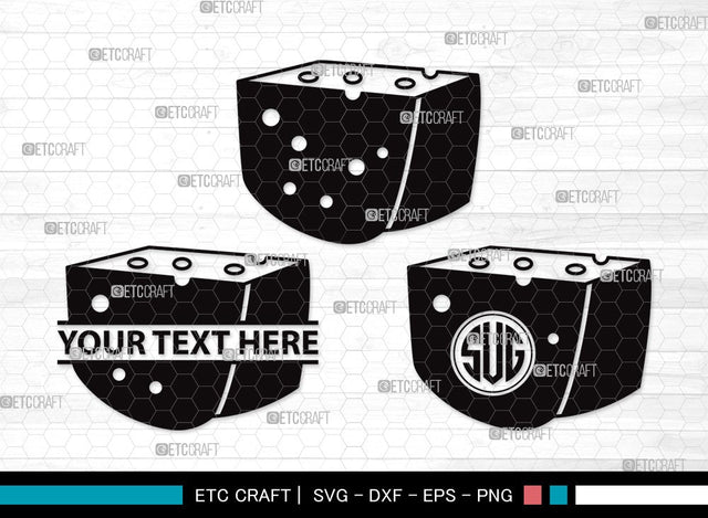 Cheese Monogram SVG Cut File | Cheese Slice Svg | Fast Food Svg | Cheesy Svg | Cheese Clipart SVG ETC Craft 