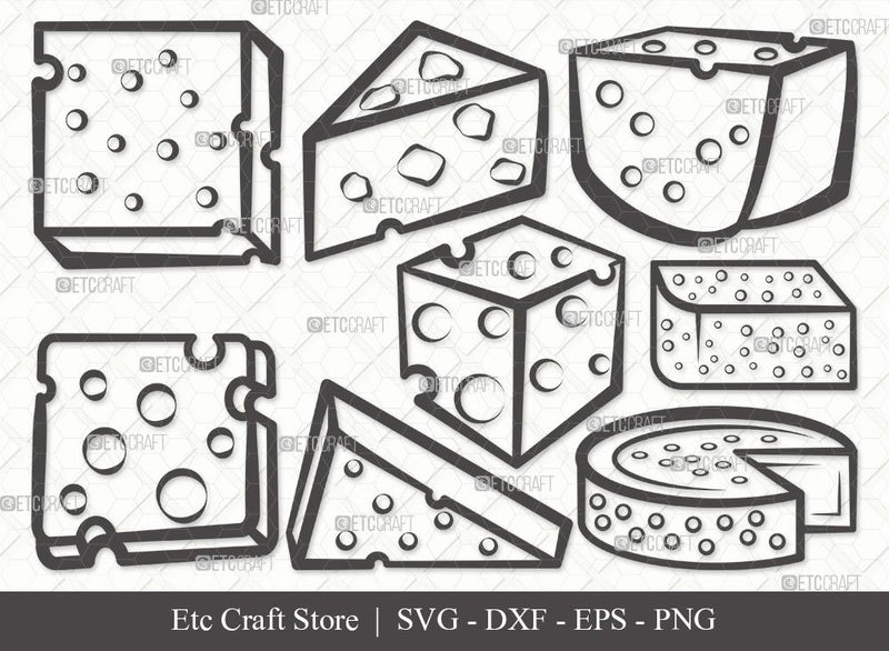 Cheese Outline SVG Cut File | Cheese Slice Svg | Fast Food Svg | Cheesy ...