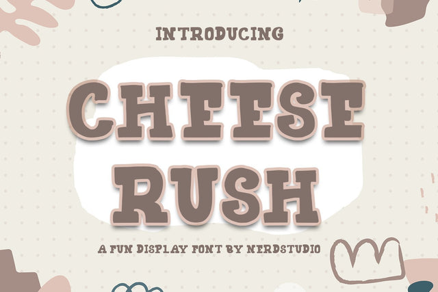 Cheese Rush Display Font Font nearzz 