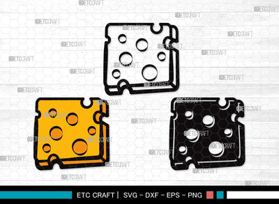 Cheese SVG Cut File | Cheese Slice Svg | Fast Food Svg | Cheesy Svg | Cheese Clipart SVG ETC Craft 