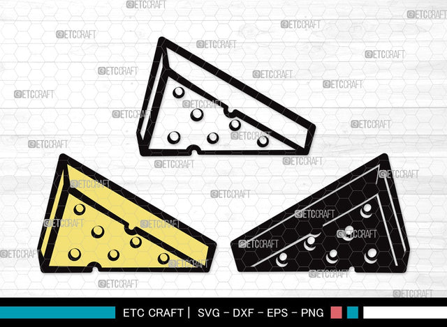 Cheese SVG Cut File | Cheese Slice Svg | Fast Food Svg | Cheesy Svg | Cheese Clipart SVG ETC Craft 