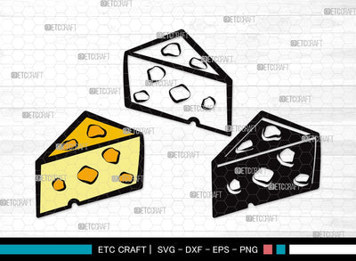 Cheese SVG Cut File | Cheese Slice Svg | Fast Food Svg | Cheesy Svg | Cheese Clipart SVG ETC Craft 