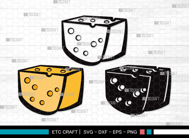 Cheese SVG Cut File | Cheese Slice Svg | Fast Food Svg | Cheesy Svg | Cheese Clipart SVG ETC Craft 
