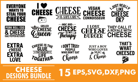 Cheese SVG Designs Bundle SVG PatternFeed8 