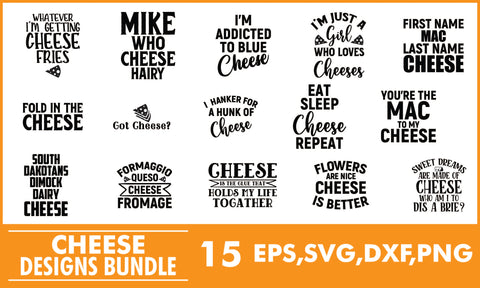 Cheese SVG Designs Bundle SVG PatternFeed8 