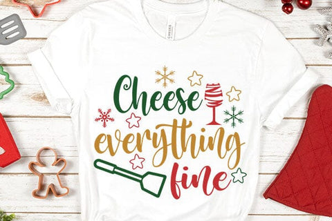 Cheese Wine Everything Fine SVG Angelina750 