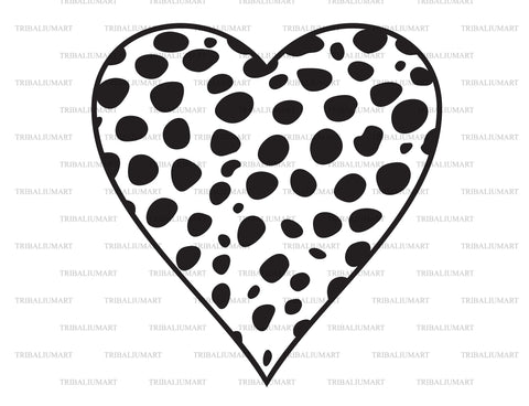 Cheetah fur heart SVG TribaliumArtSF 