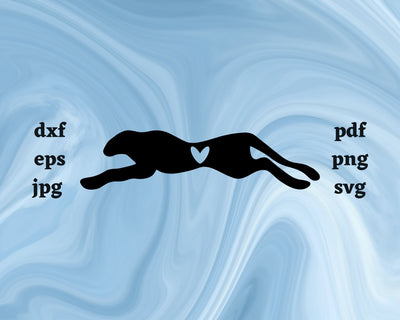 Cheetah Heart SVG Cut File SVG Northern Light SVG 