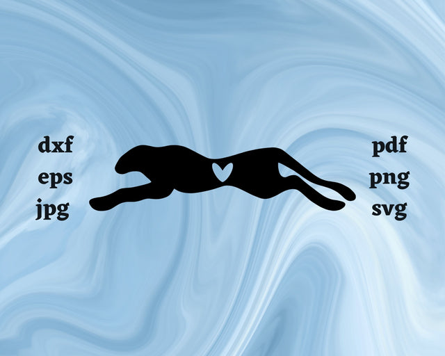 Cheetah Heart SVG Cut File SVG Northern Light SVG 