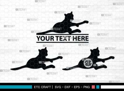 Cheetah Monogram, Cheetah Silhouette, Cheetah SVG, Leopard Svg, Cougar Svg, Panther Cougar Svg, SB00236 SVG ETC Craft 