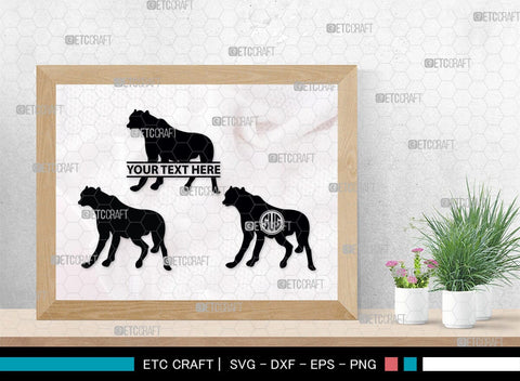 Cheetah Monogram, Cheetah Silhouette, Cheetah SVG, Leopard Svg, Cougar Svg, Panther Cougar Svg, SB00236 SVG ETC Craft 