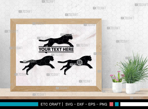 Cheetah Monogram, Cheetah Silhouette, Cheetah SVG, Leopard Svg, Cougar Svg, Panther Cougar Svg, SB00236 SVG ETC Craft 